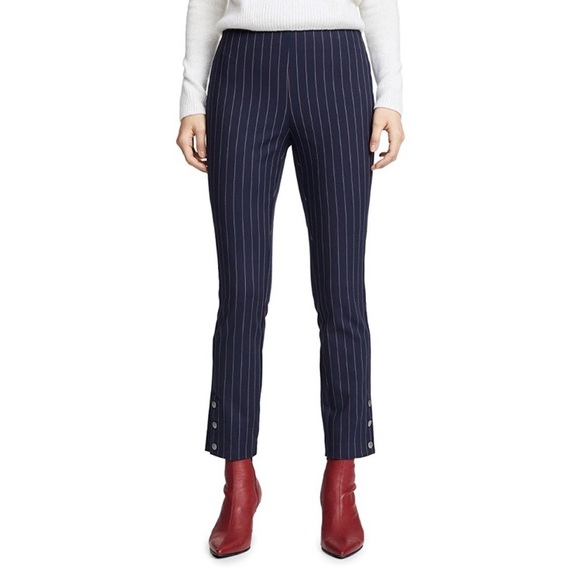 rag & bone Navy Pinstripe Pants - Picture 3 of 9